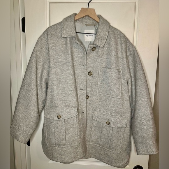 Madewell Jackets & Blazers - Madewell Light Gray Shacket